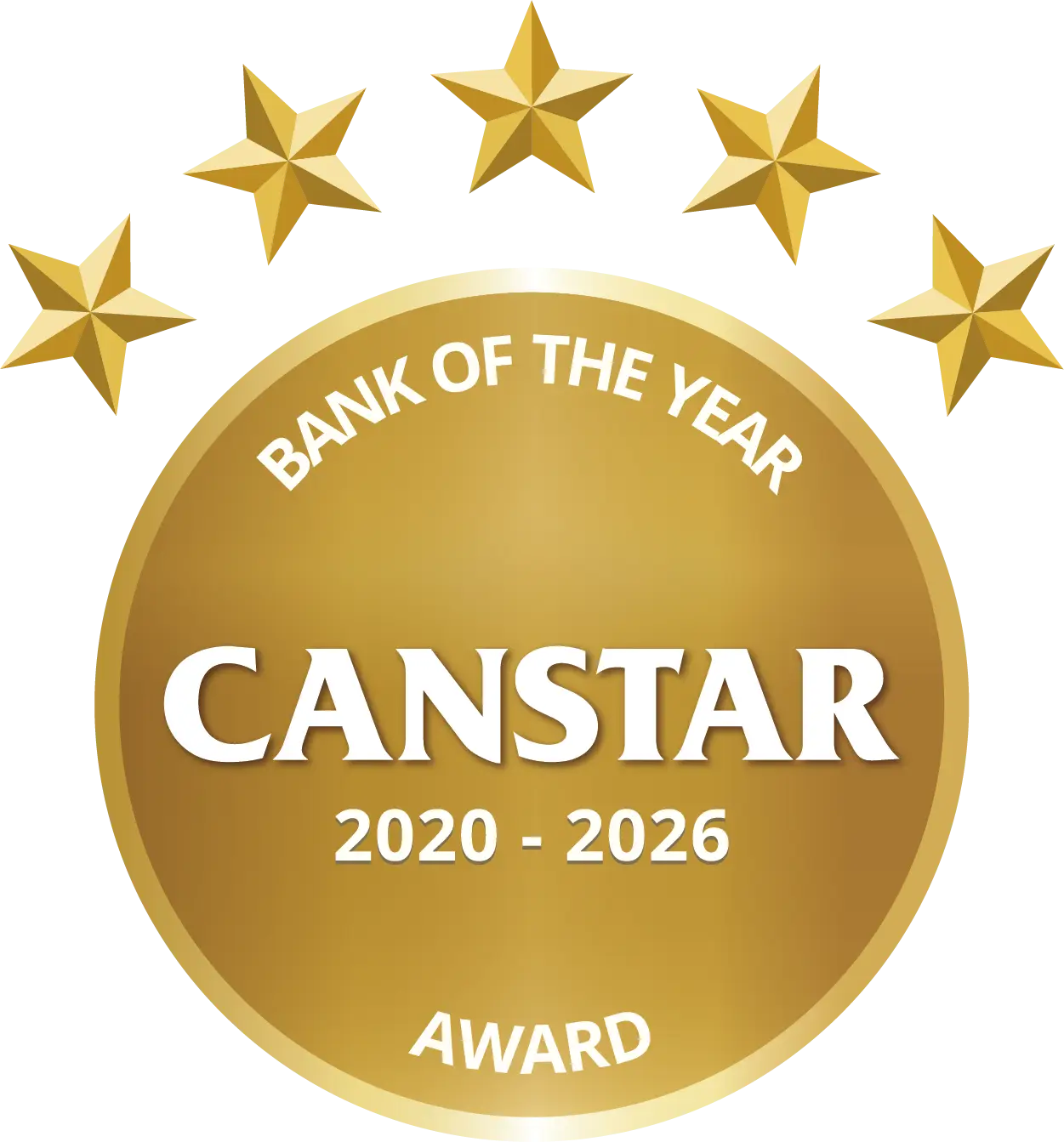 CANSTAR 2020 - 2026 Bank of the Year