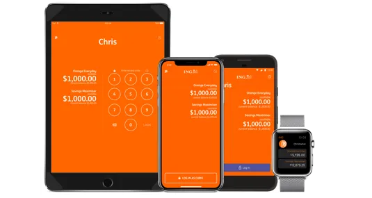 ING app on mobile devices