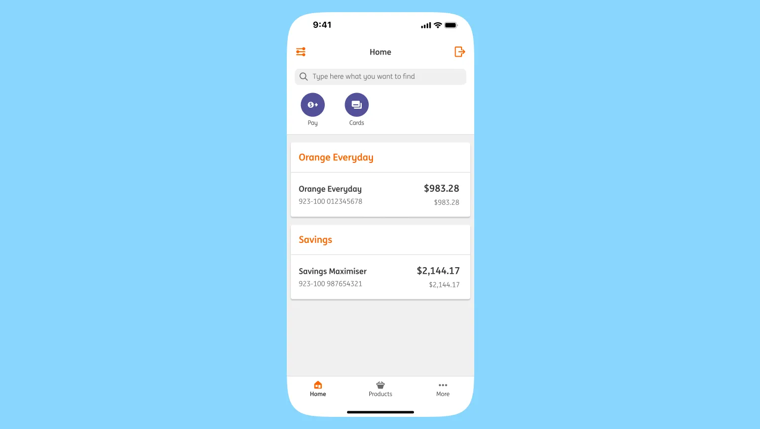 ING app on mobile devices