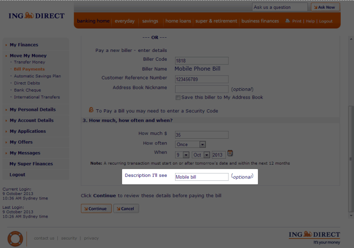 BPAY Payment
